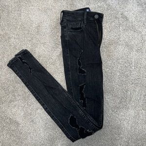 Black high rise jeans